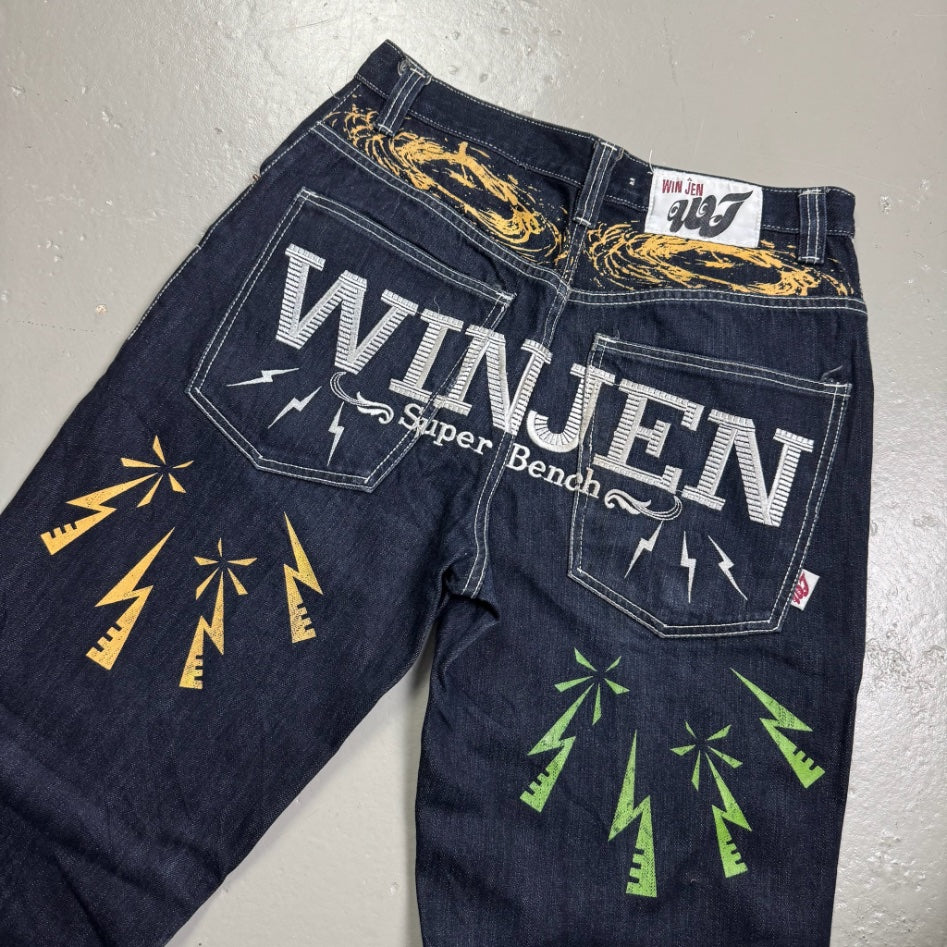 2000’s Winjen Japanese Baggy/Straight Jeans *rare 30x32