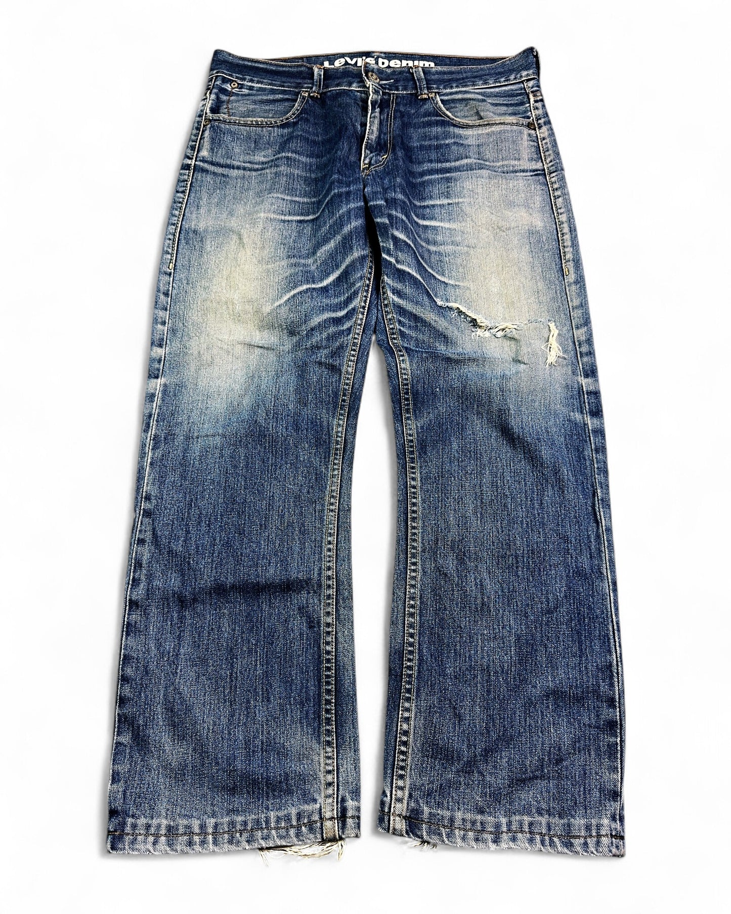 2000's Levi's Straight/Baggy Jeans *rare 35x30 (L)