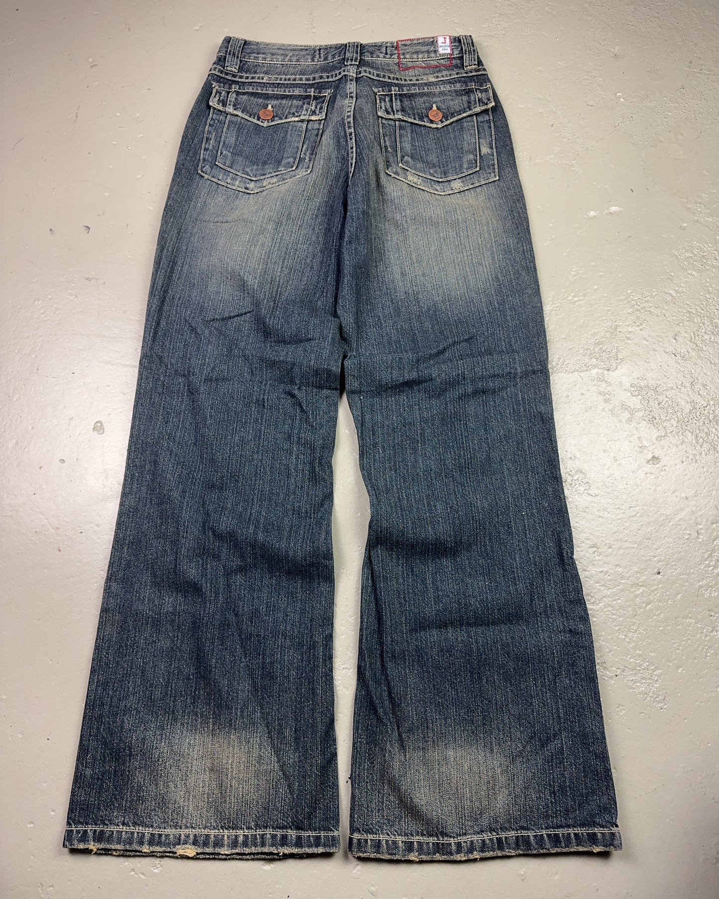 2000's Janudecer Korean Archive Baggy/Bootcut Jeans *rare 30x32 (M)