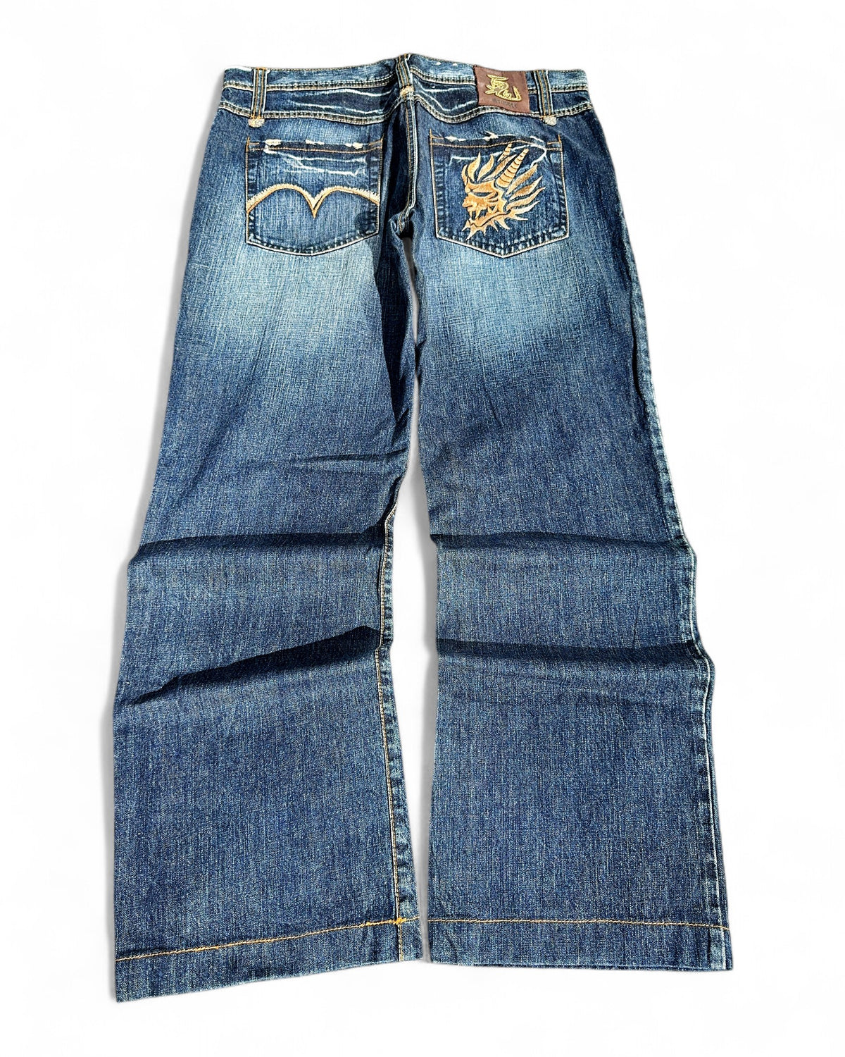 2000's Japanese Straight/Baggy Jeans *rare 36x32 (XL)