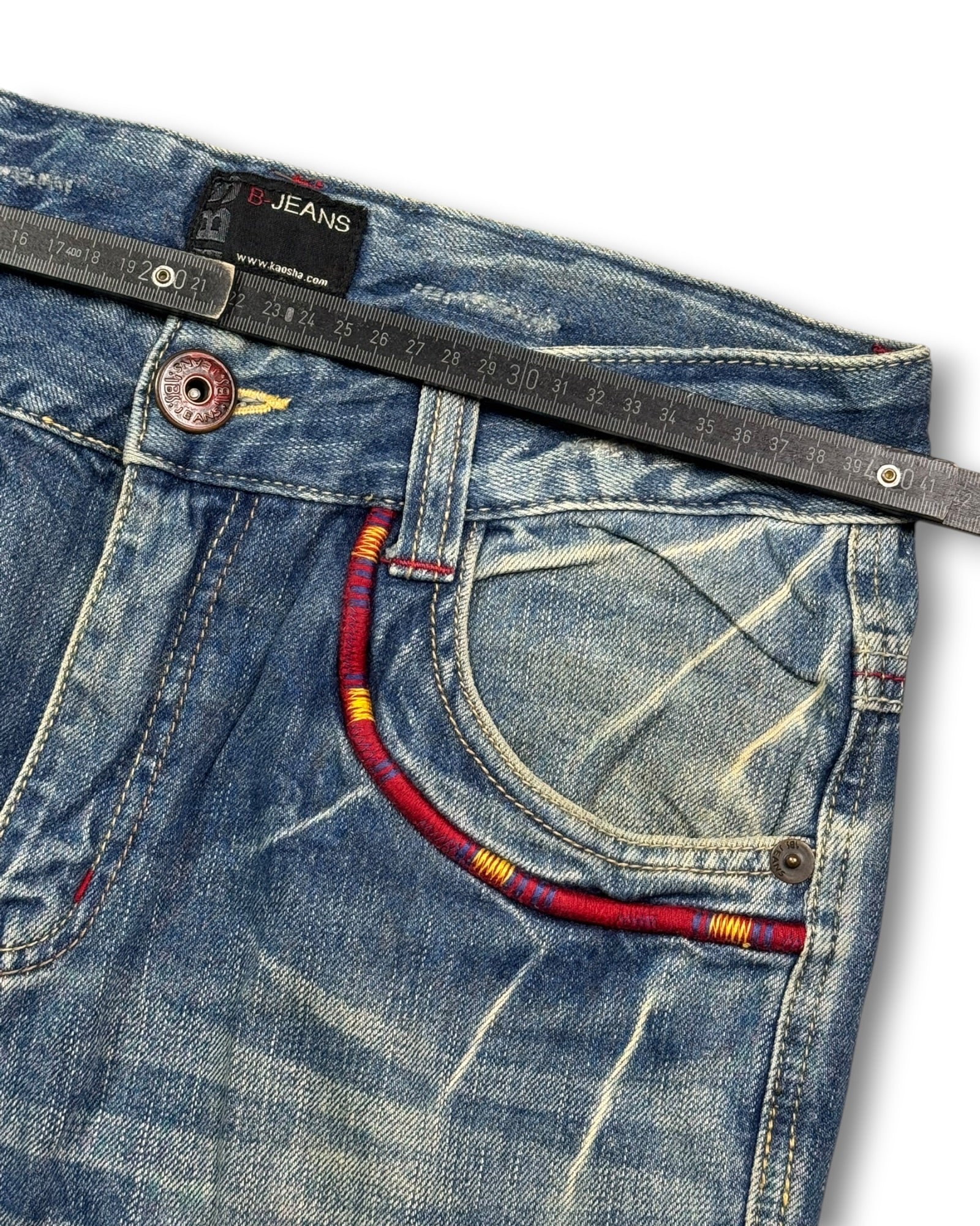 2000's B-jeans Straight/Baggy Japanese Archive Jeans *very rare 30x30 (M)
