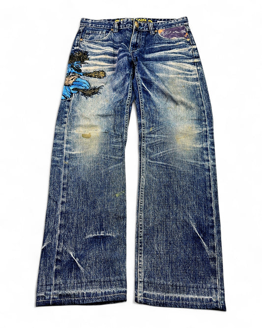 2000's Big Train Japanese Archive Straight Jeans *very rare 32x30 (M)