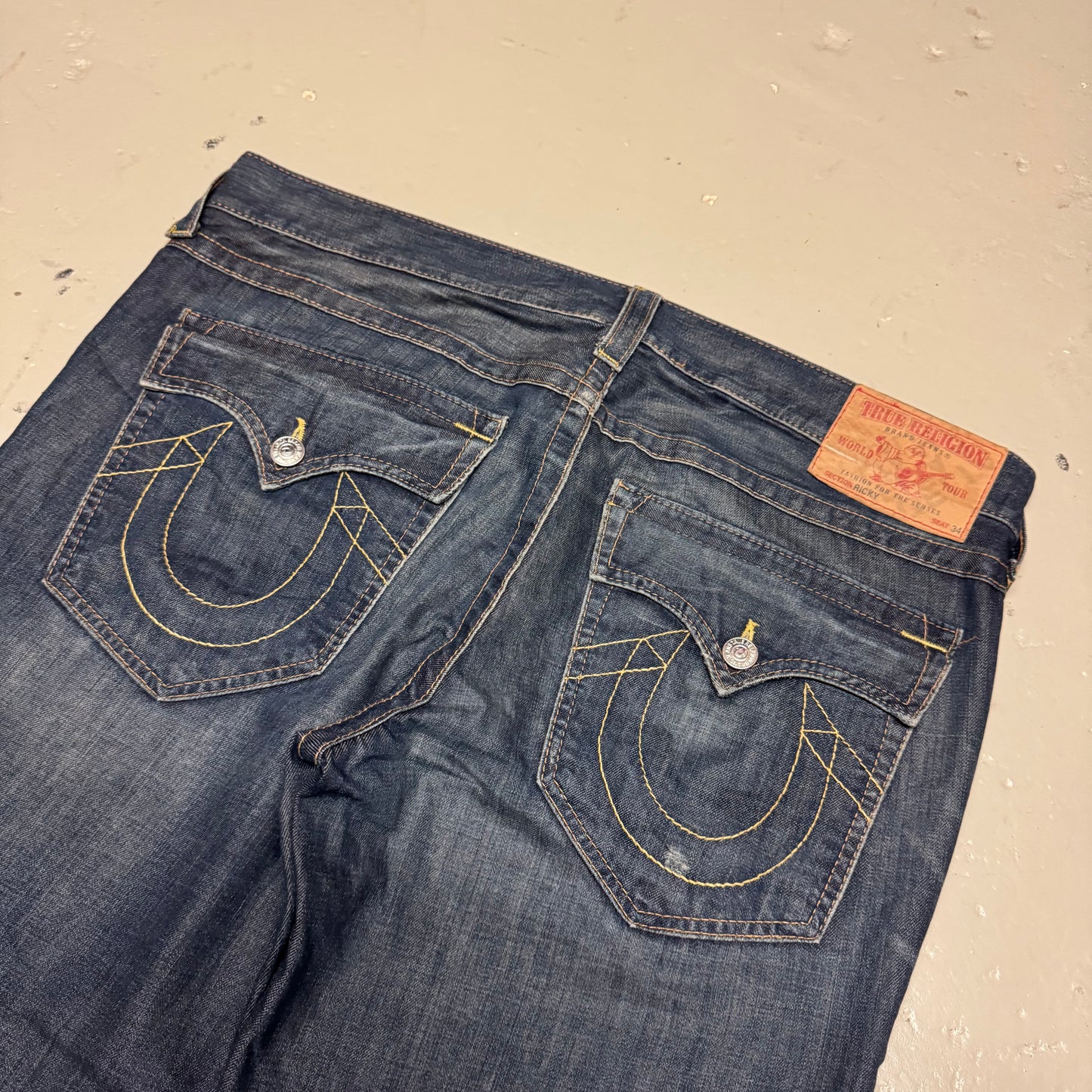 2000‘s True Religion Ricky Baggy Jeans 40x36