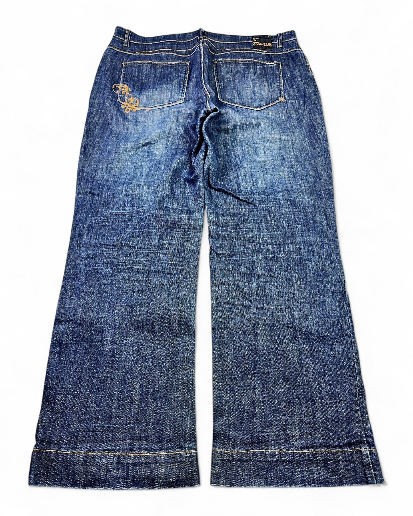 2000's Pas Jeans Hip Hop Baggy/Bootcut Jeans *rare 40x32 (XXL)