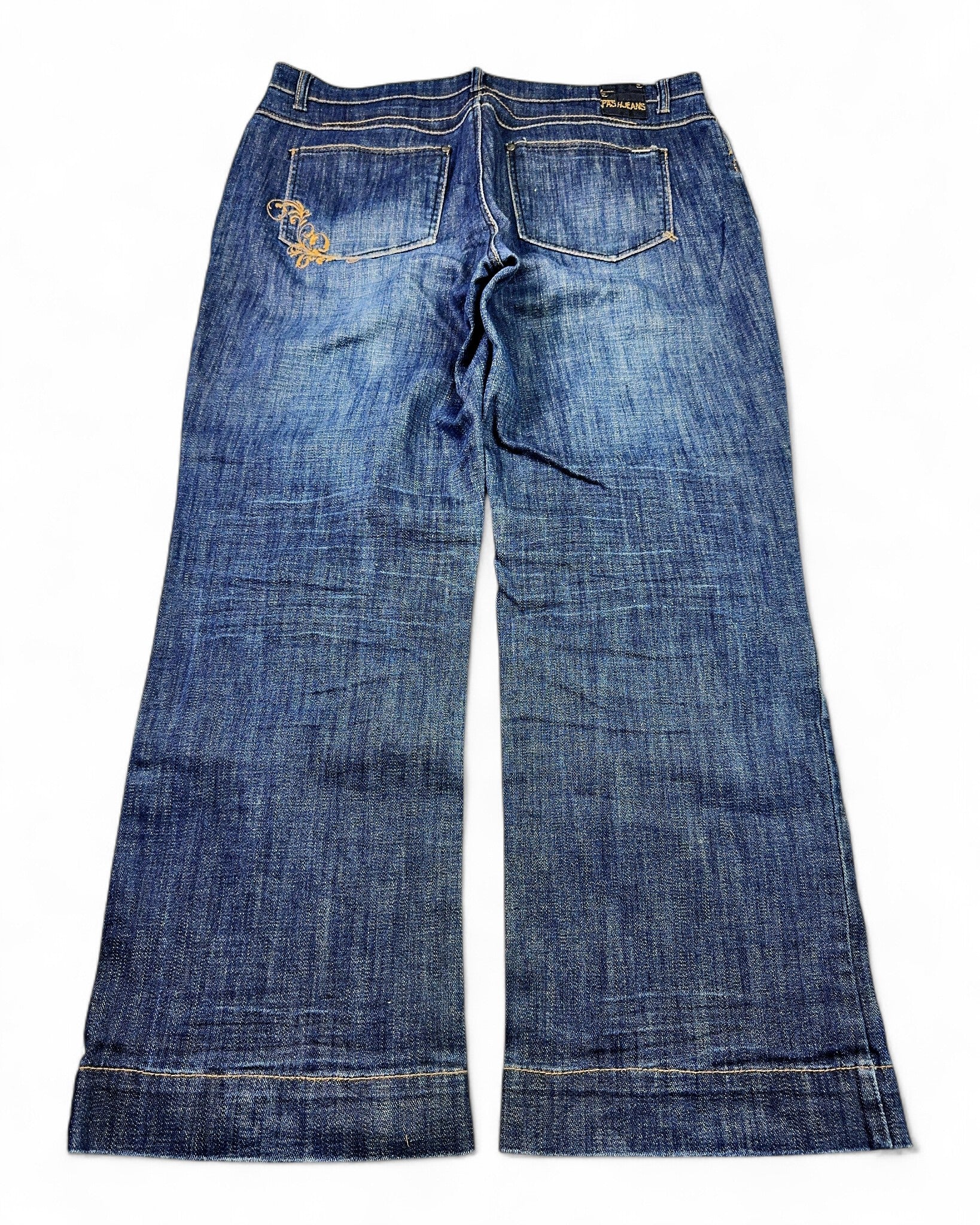 2000's Pas Jeans Hip Hop Baggy/Bootcut Jeans *rare 40x32 (XXL)