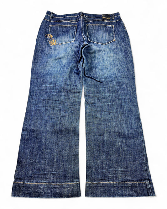 2000's Pas Jeans Hip Hop Baggy/Bootcut Jeans *rare 40x32 (XXL)