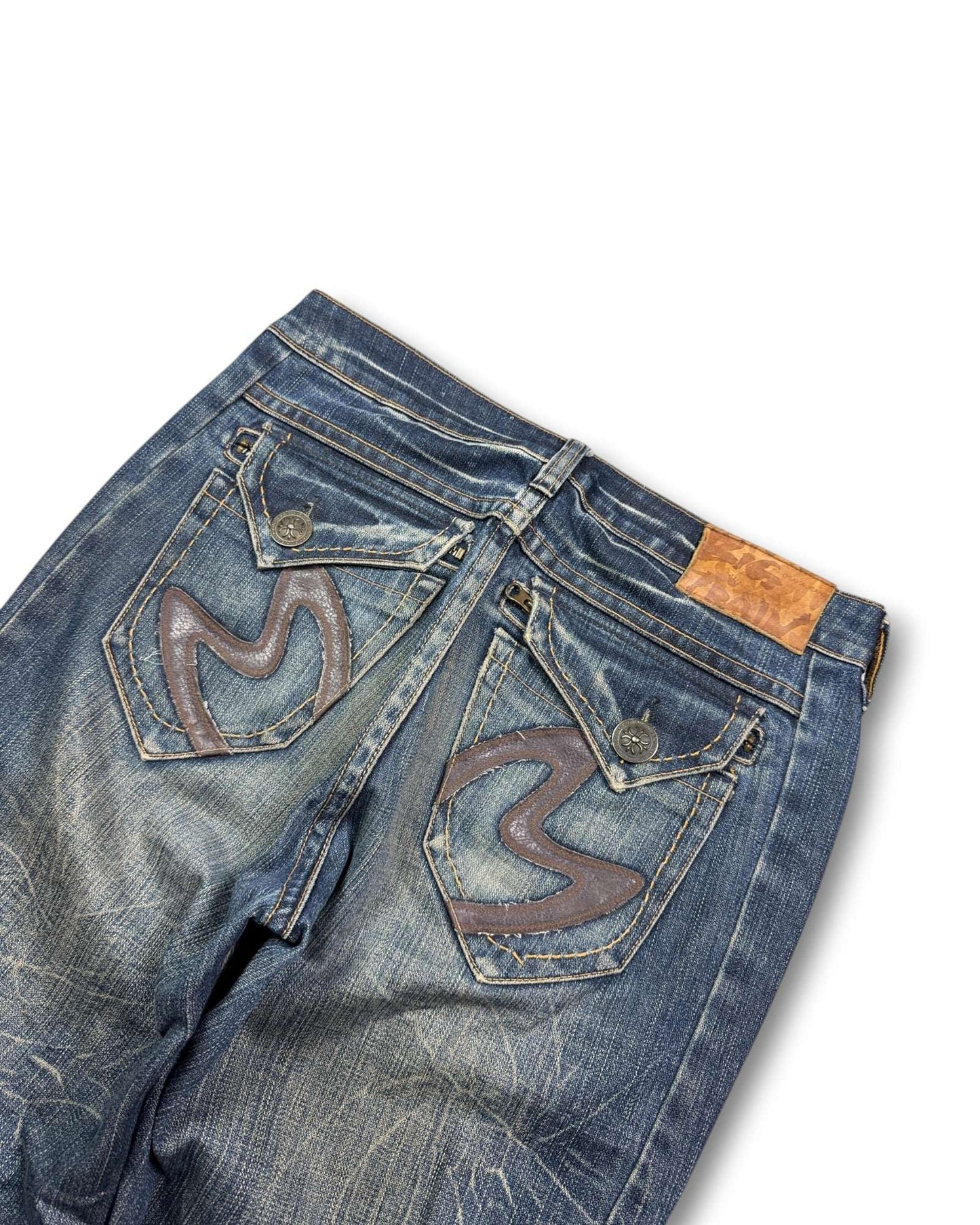 2000's Osaka Big Train Straight/Baggy Japanese Archive Jeans *very rare 32x30 (M)