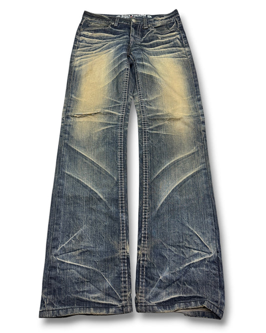 2000's Big Train Straight/Baggy Japanese Archive Jeans *very rare 32x34 (M)