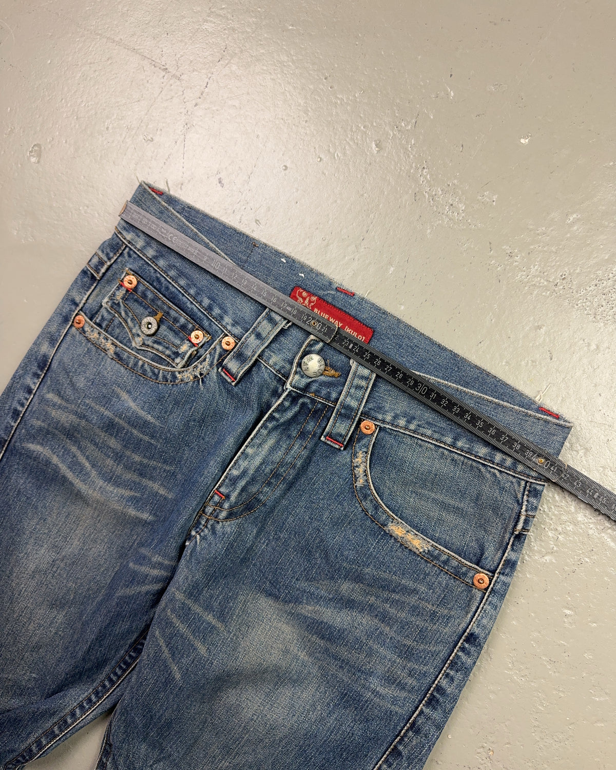 2000's Blueway [kulo] Japanese Archive Bootcut/Flared Jeans *very rare 30x30 (M)