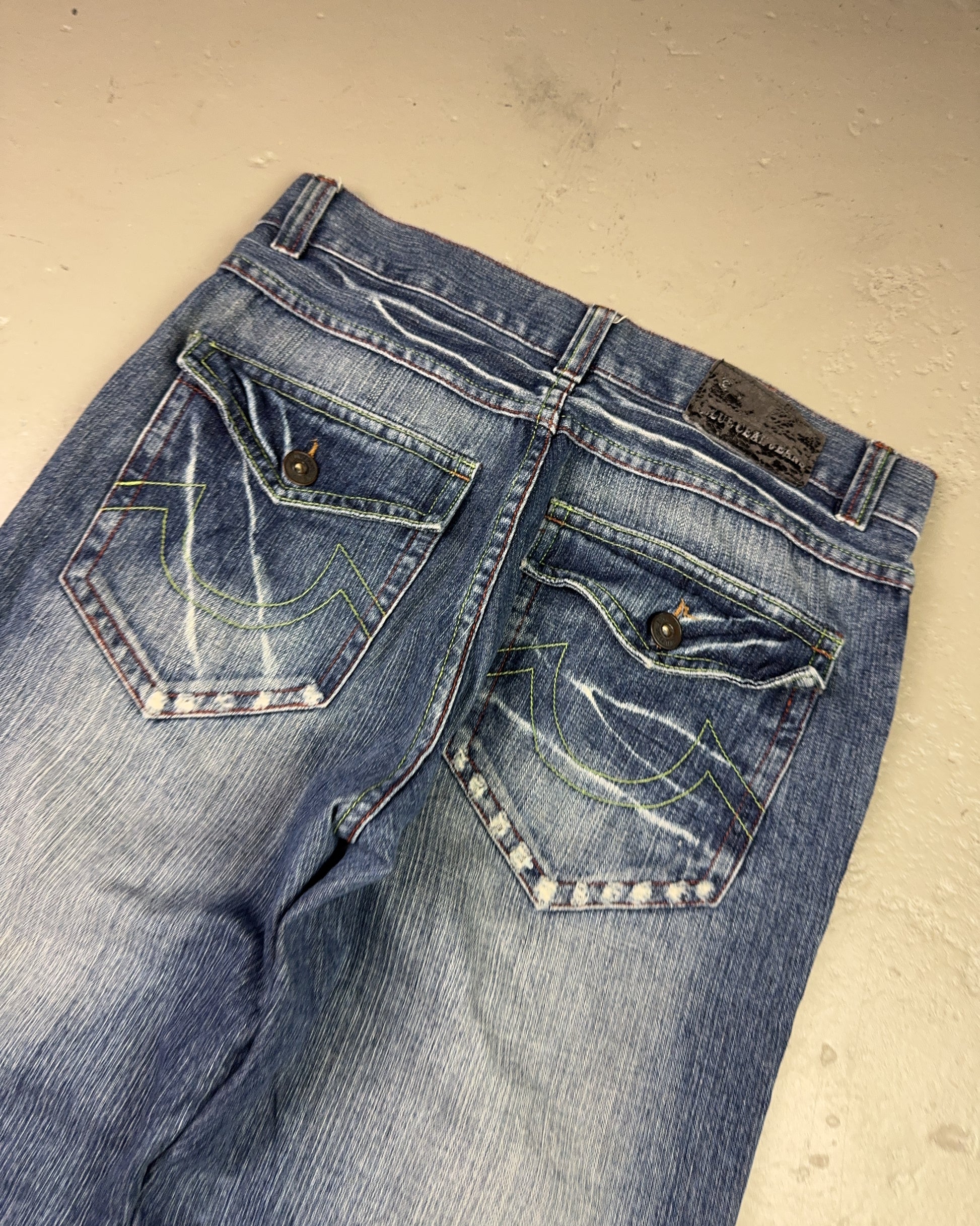 2000's Blue Ocean Jean Company Japanese Baggy Jeans *rare 32x32 (M)