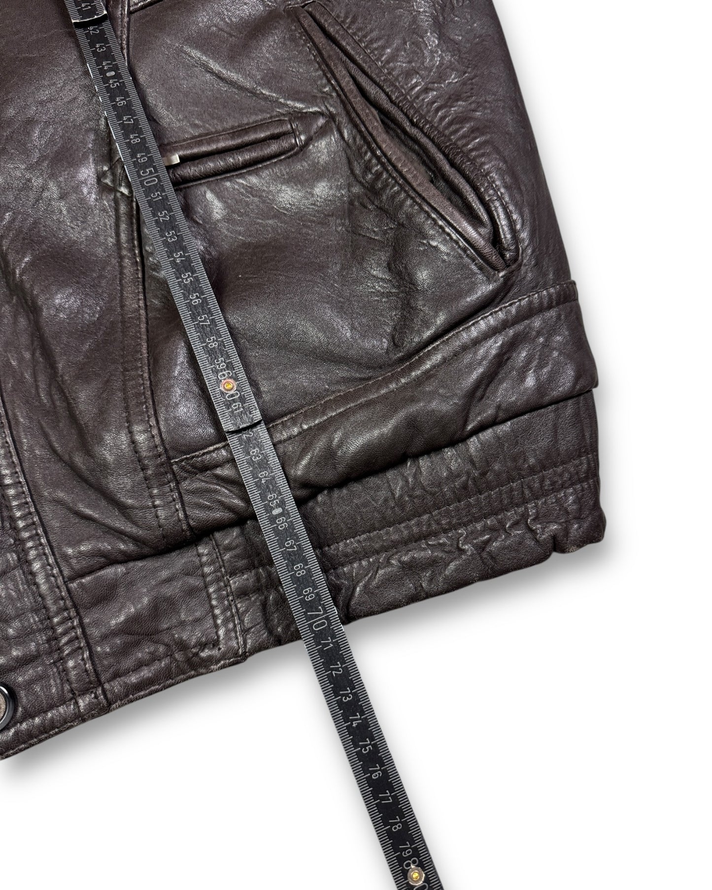 1990's Nappa Leather Jacket *rare (L)