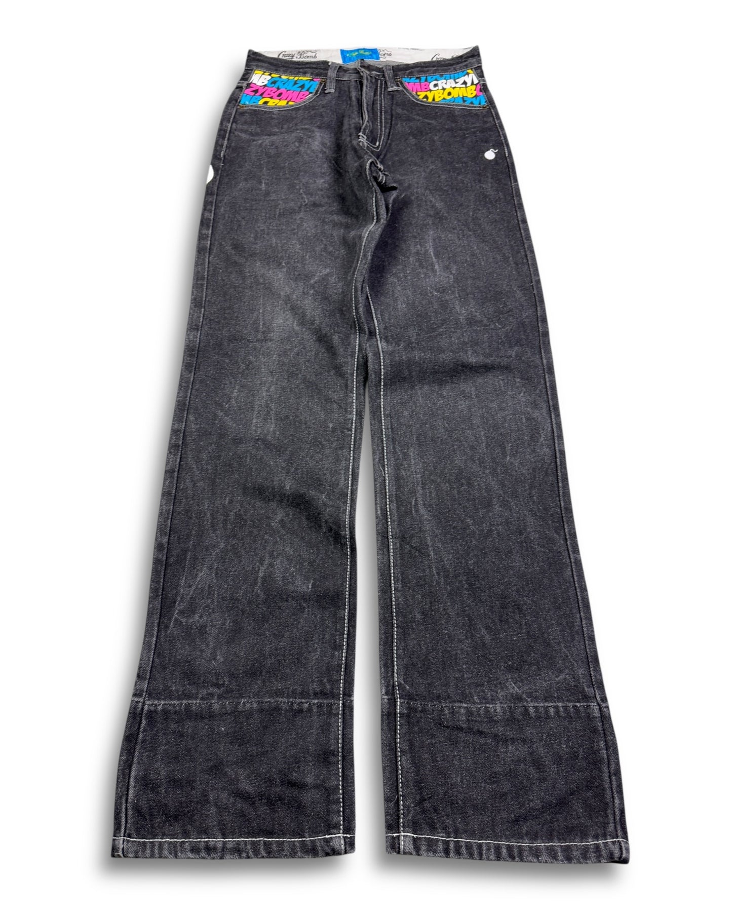 2000's Crazy Bomb Straight Jeans *very rare 28x32 (XS)