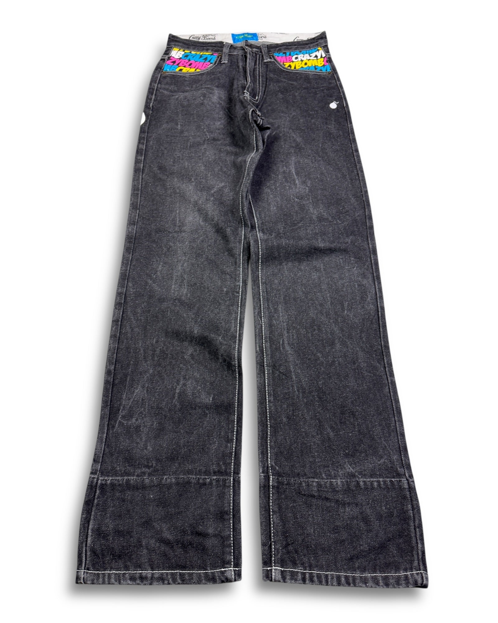 2000's Crazy Bomb Straight Jeans *very rare 28x32 (XS)