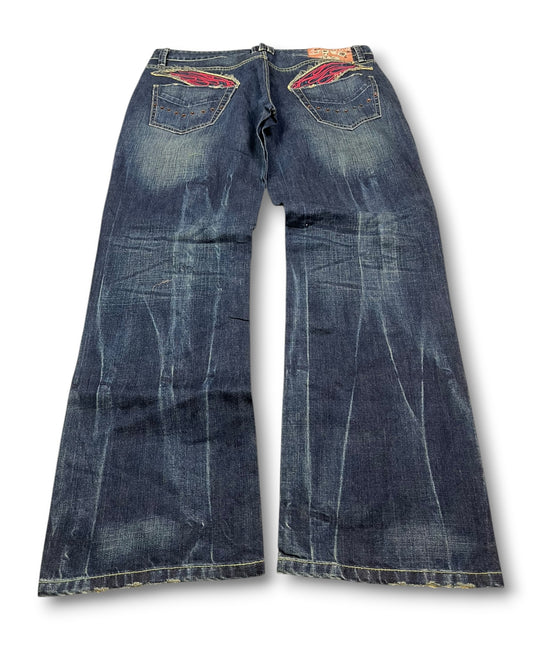 2000's J950 Baggy Japanese Jeans *very rare 38x34 (XXL)