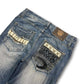 2000's Qilianshi Straight/Baggy Japanese Style Jeans *rare 32x32 (M)