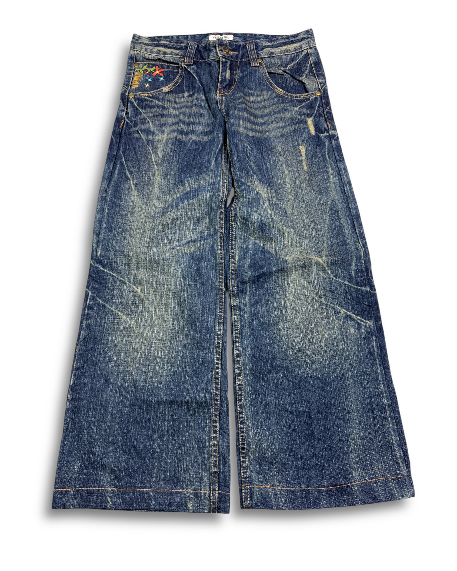 2000's Clef De Sol Baggy Jeans Women's *very rare 28x26 (S)