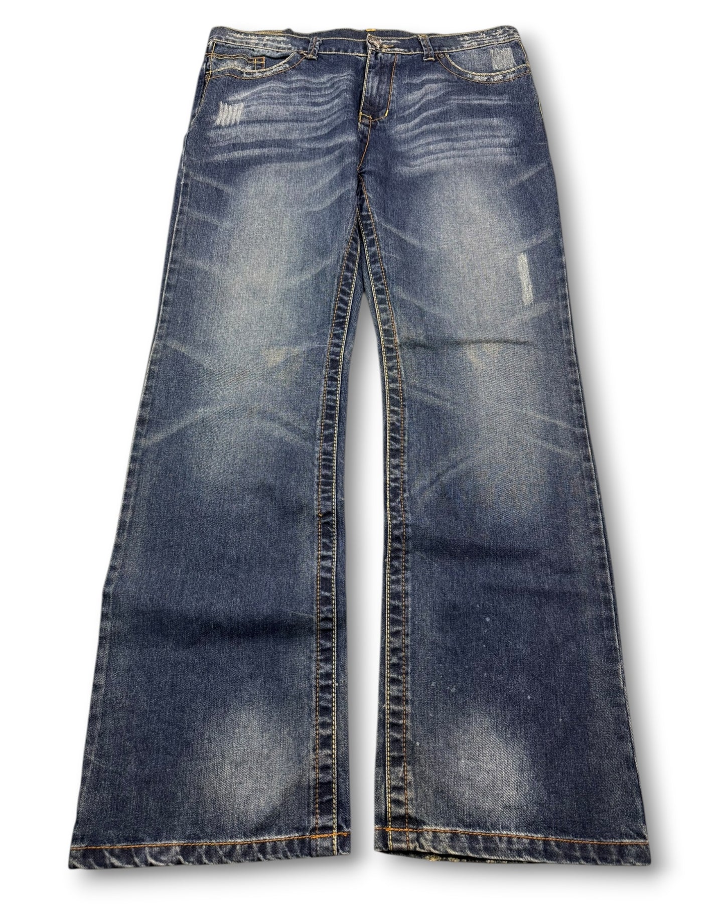 2000's Japanese Archive Baggy/Bootcut Jeans *very rare 38x36 (XXL)