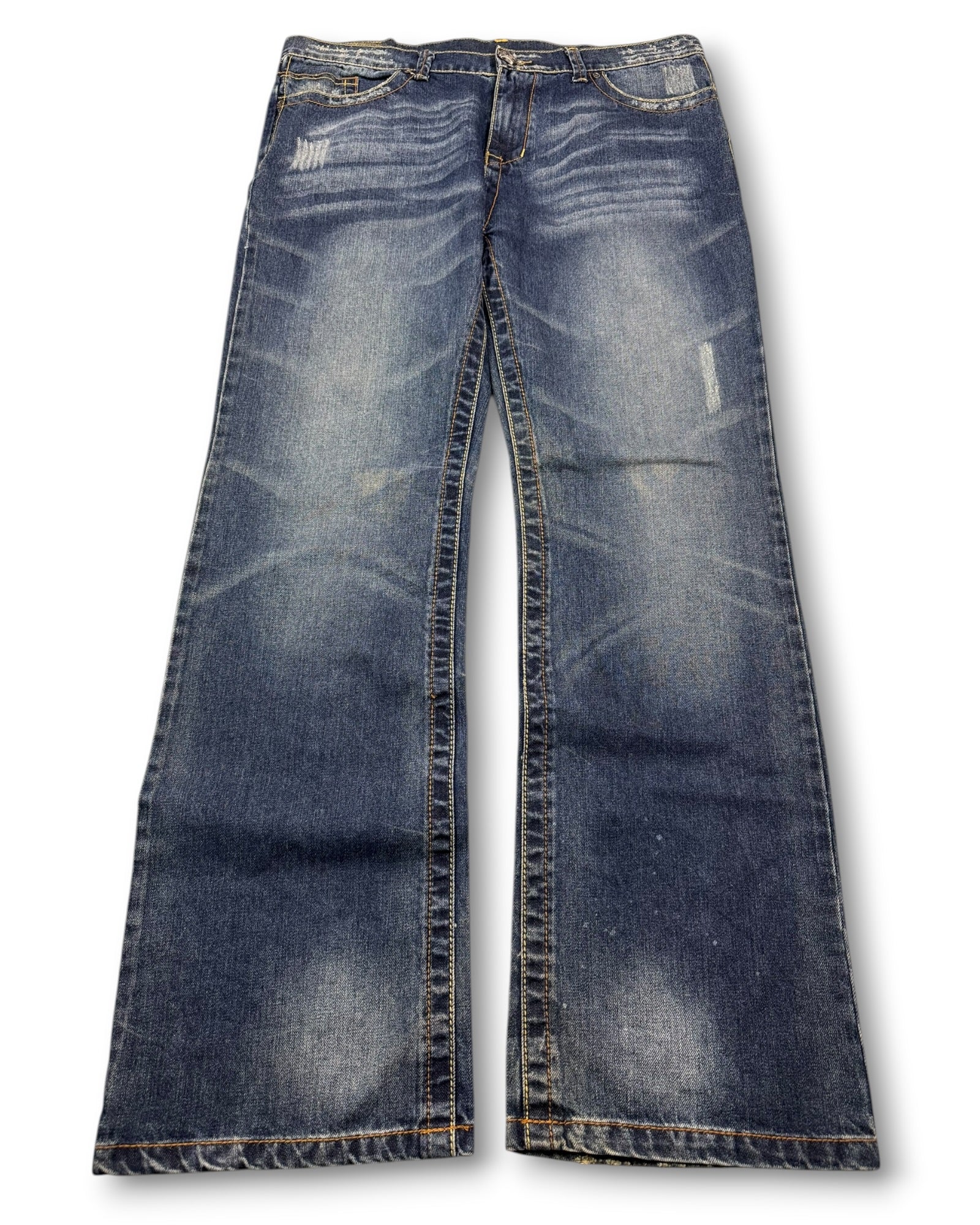 2000's Japanese Archive Baggy/Bootcut Jeans *very rare 38x36 (XXL)