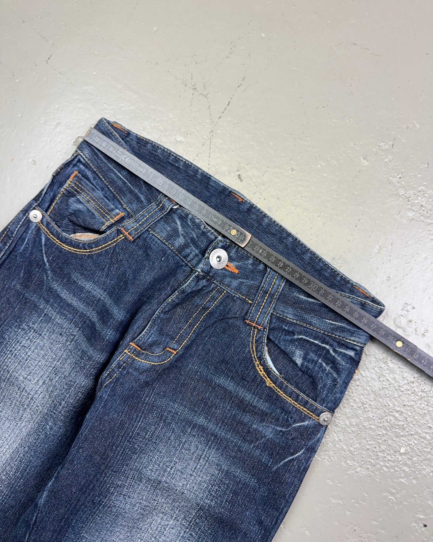 2000's Big Wave Straight Jeans *rare 28x28 (S)