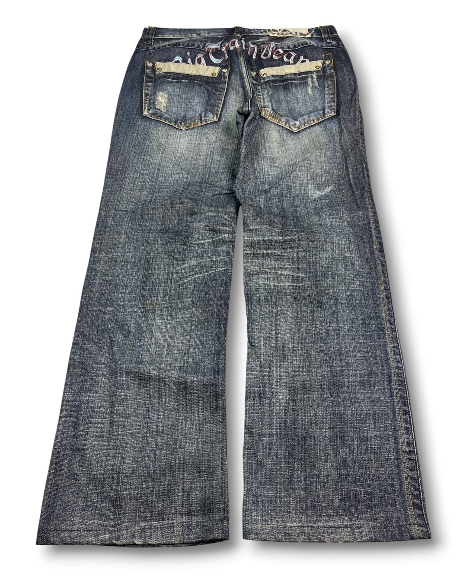 2000's Big Train Baggy Japanese Jeans *very rare 36x32 (XL)