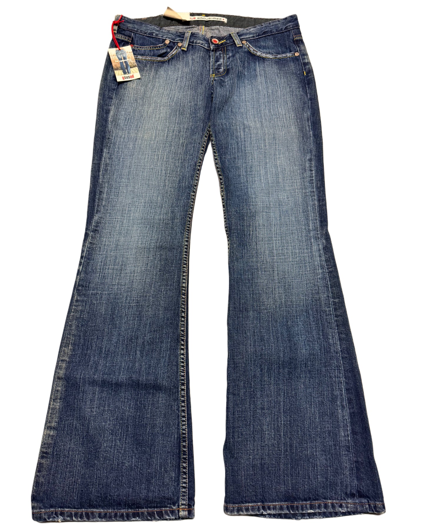 2000‘s Deadstock Gsus Sindustries Flared Low Waist Jeans Women‘s *selten 30x32