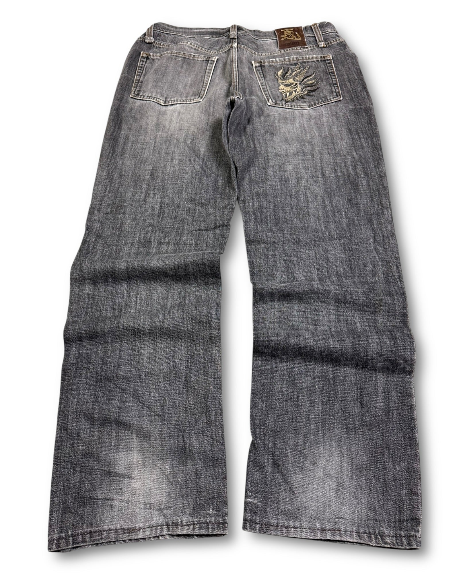 2000's Oniarai Baggy Japanese Jeans * 36x32 (XL)