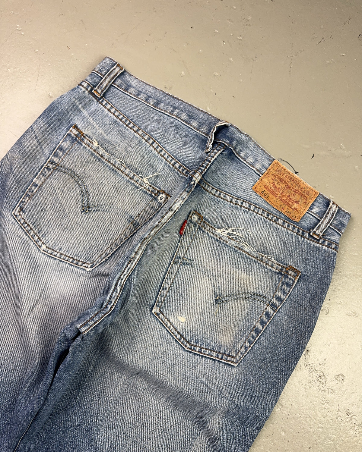 1970's Levi's Big E 501 Straight/Baggy Jeans *extremely rare 34x34 (L)