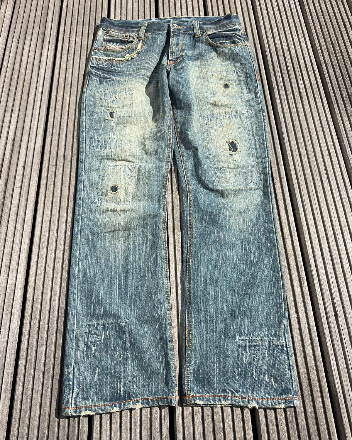 2000's Japanese Bootcut/Flared Jeans *rare 32x32 (M)