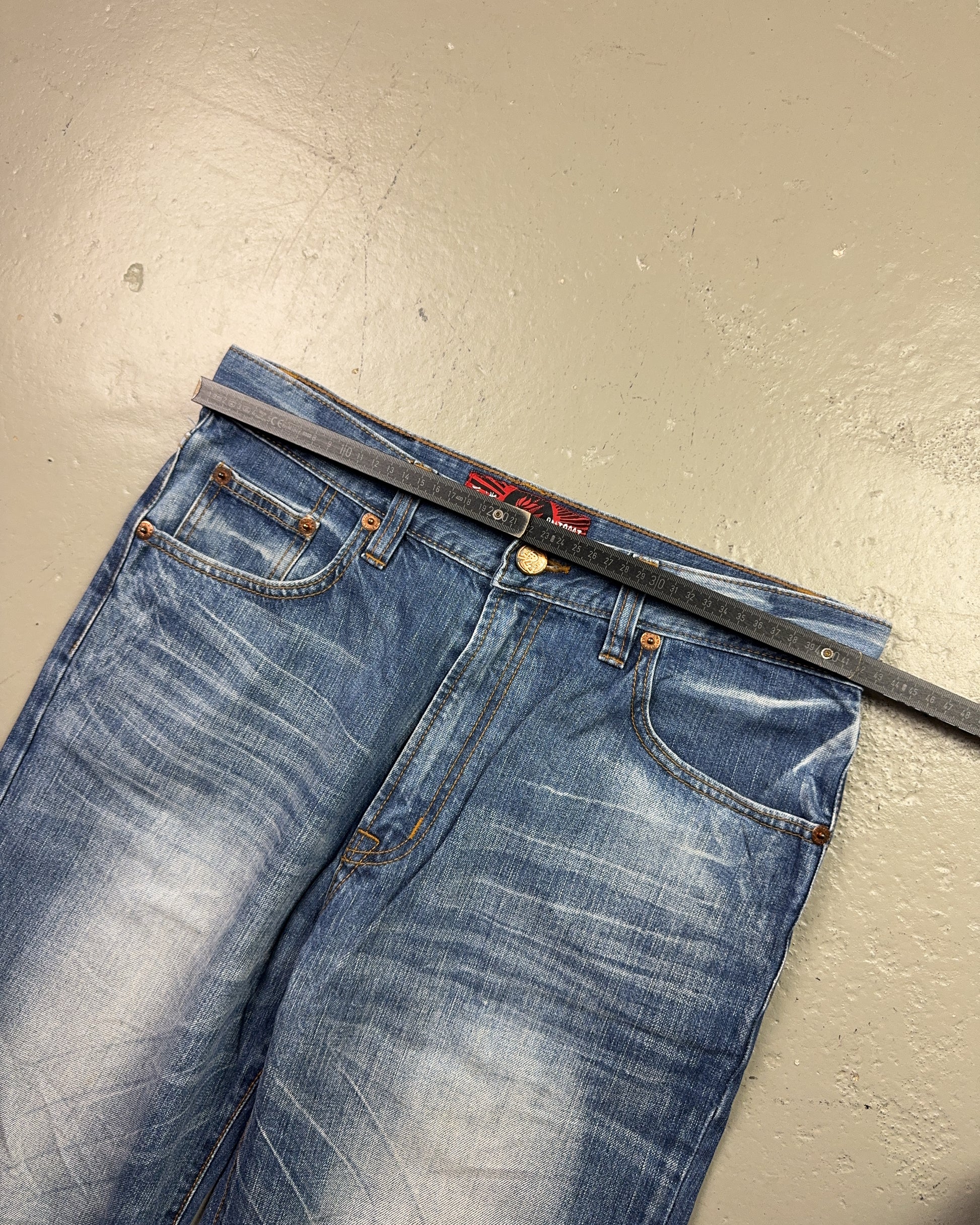 2000's Oniarai Japanese Baggy Jeans *rare 32x32 (M)
