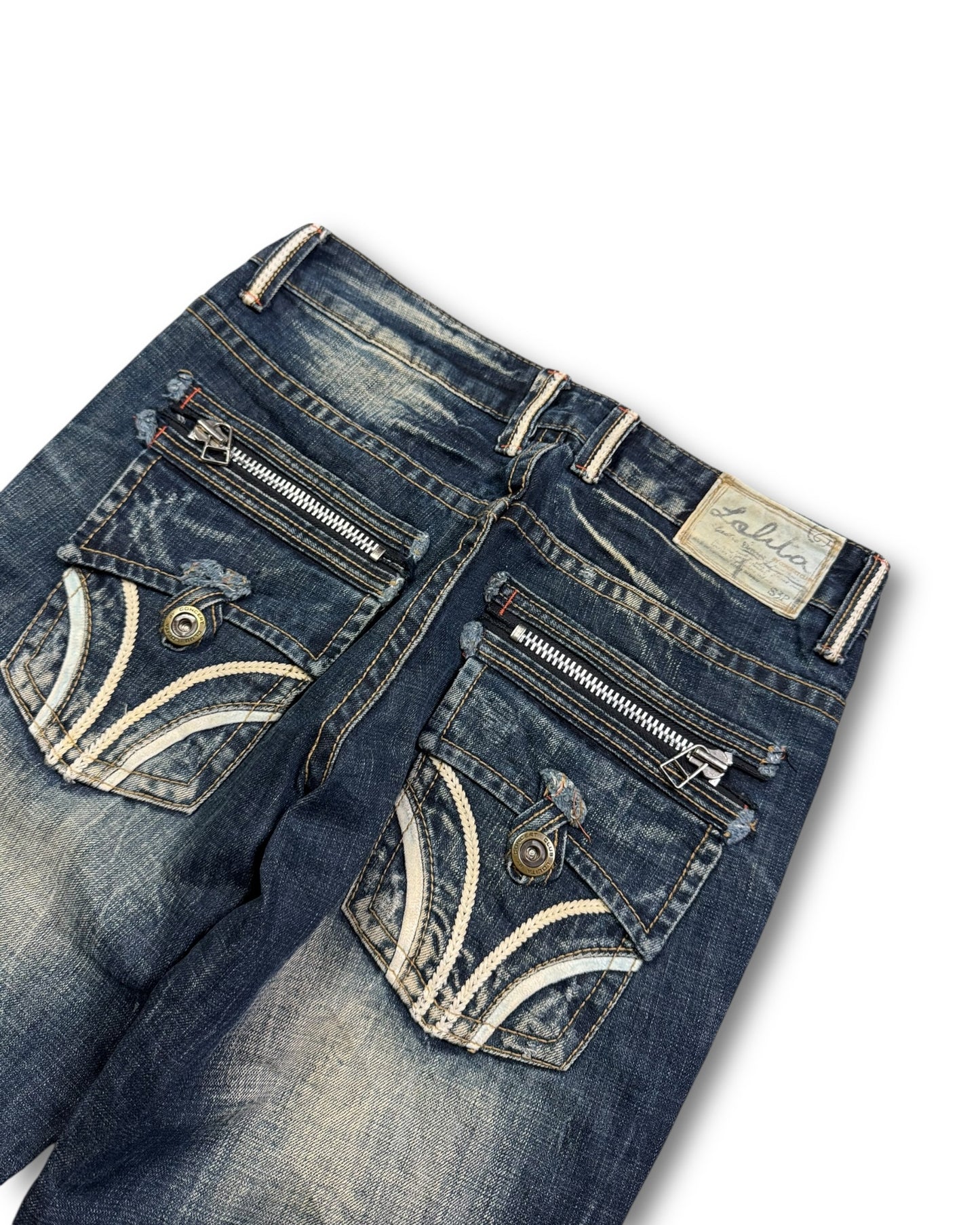 2000's Lolita Straight/Baggy Japanese Archive Jeans *extremely rare 31x30 (M)