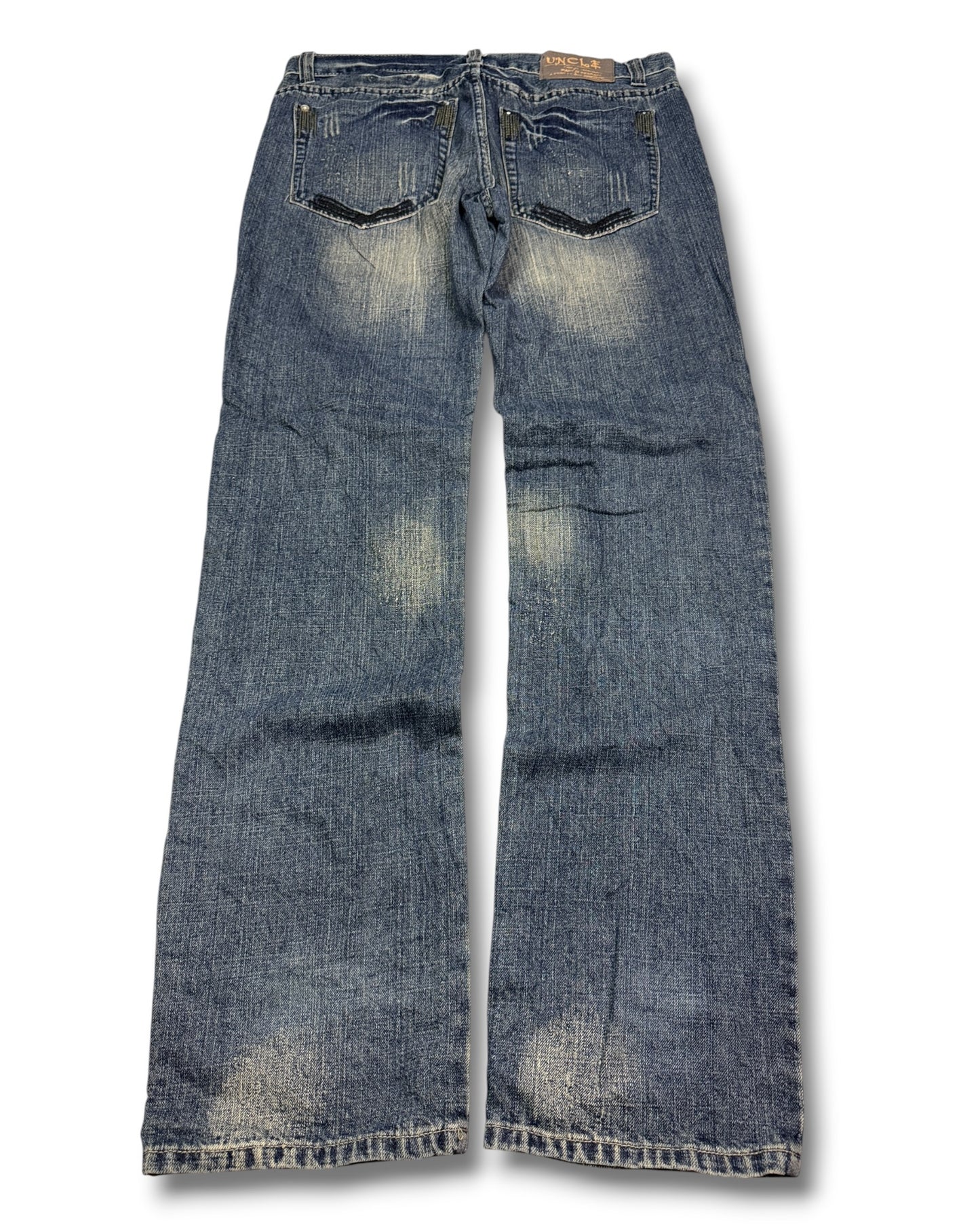 2000's Uncle Straight/Baggy Japanese Jeans *rare 36x32 (L)