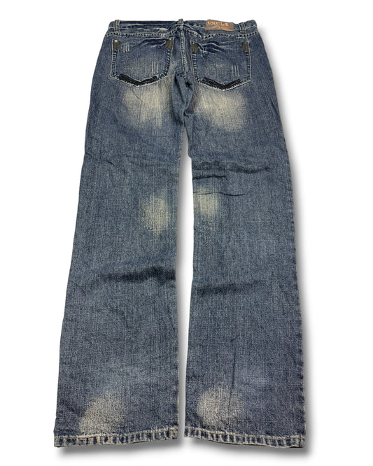 2000's Uncle Straight/Baggy Japanese Jeans *rare 36x32 (L)
