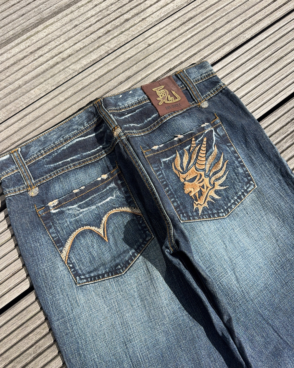 2000's Japanese Straight/Baggy Jeans *rare 36x32 (XL)