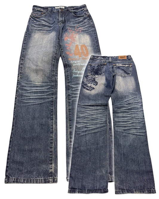 2000‘s Eye‘s Way Baggy/Straight Jeans 30x34