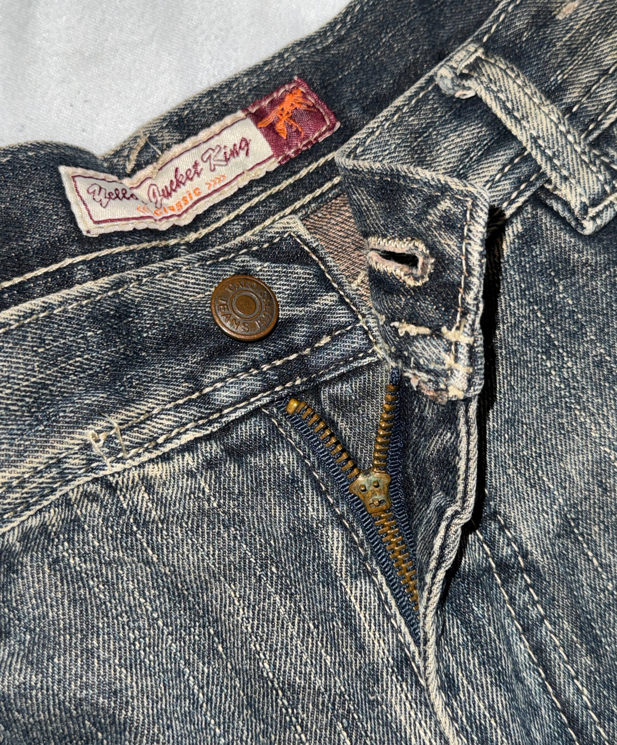 2000's Yellow Jucket King Japanese Archive Baggy Jeans *very rare 36x34 (XL)