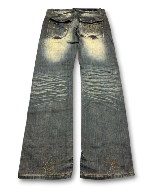 2000's Juzo Straight/Baggy Japanese Archive Jeans *very rare 32x34 (M)