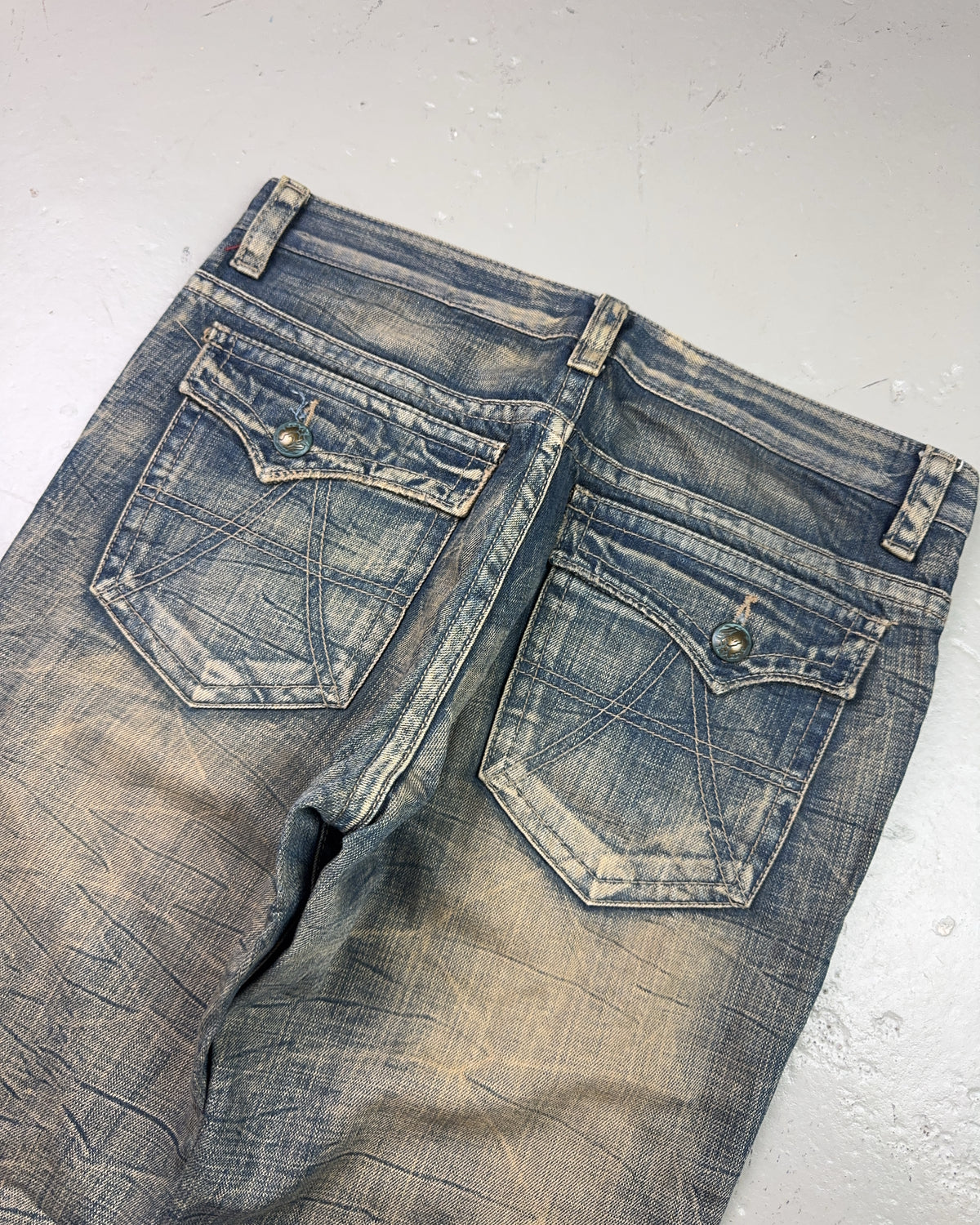 2000's Japanese Archive Bootcut/Flared Jeans *very rare 32x34 (M)