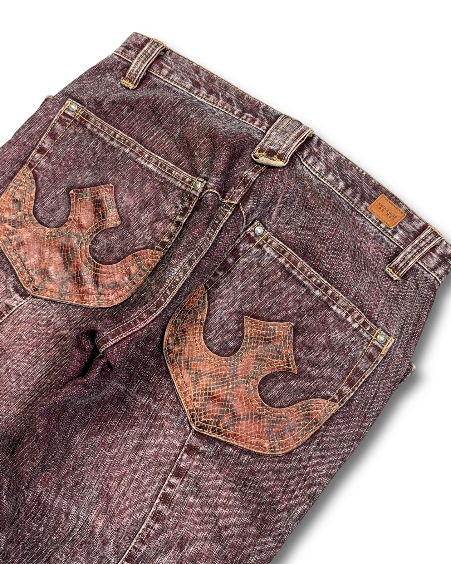 2000's Nicole Club Japanese Archive Straight Jeans *very rare 30x28 (M)