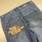 2000's Welcome to the hood Hip Hop Baggy Jeans *very rare 38x34 (XXL)
