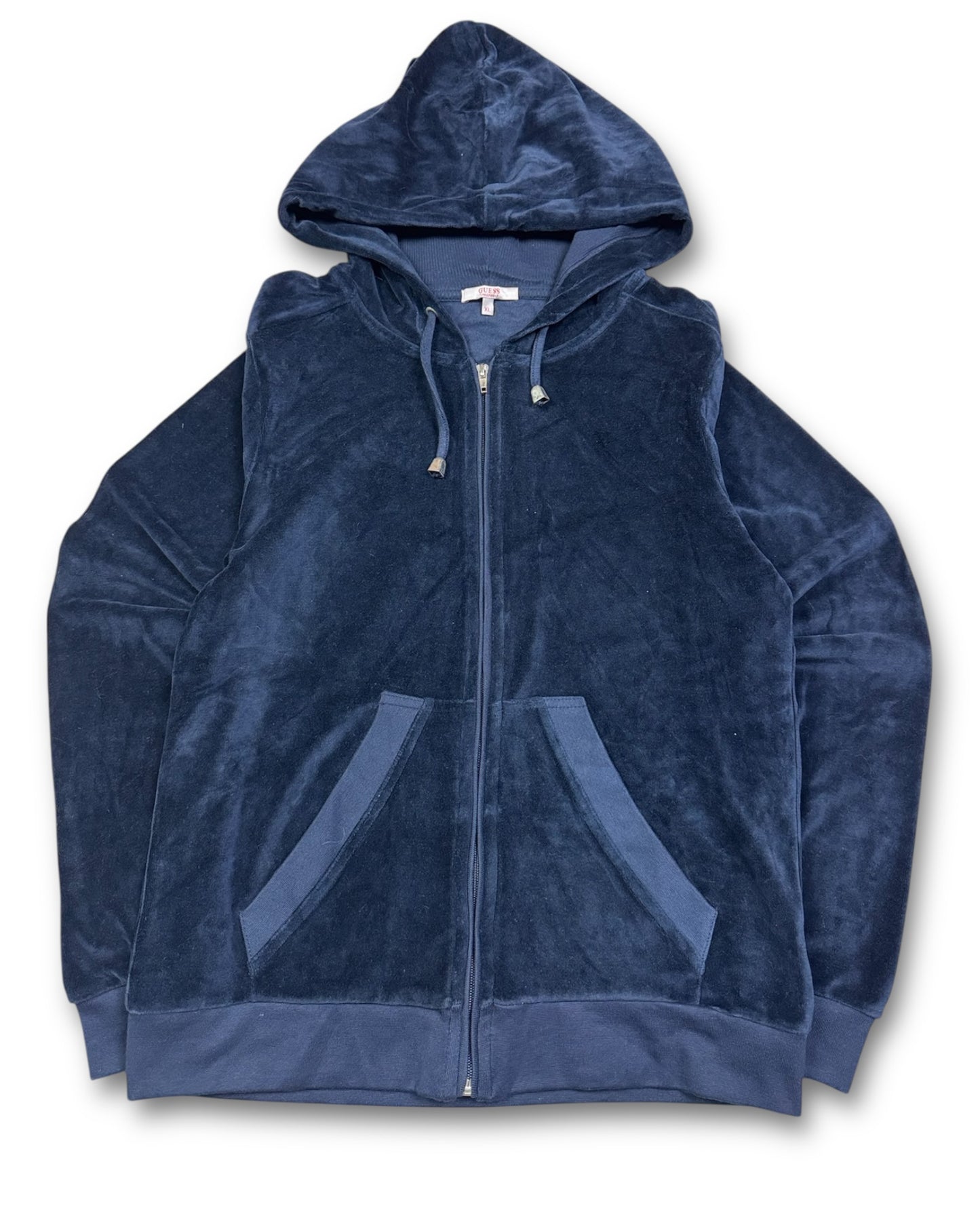 2000's Guess Zip Hoodie Velour Women's Women's *rare (XL)