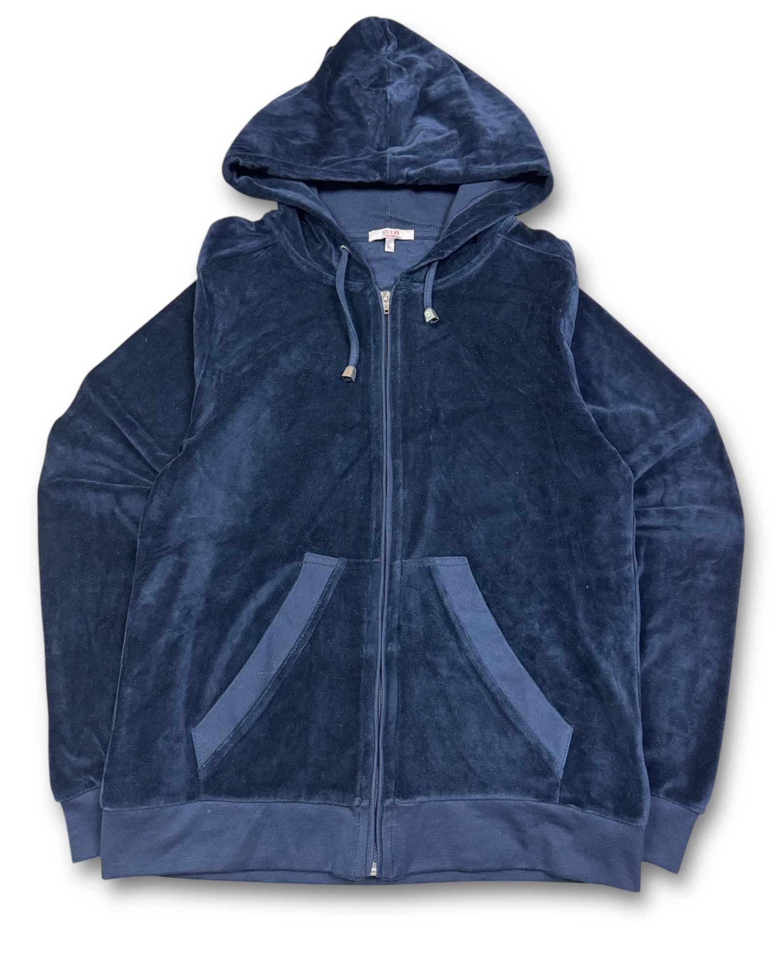 2000's Guess Zip Hoodie Velour Women's Women's *rare (XL)