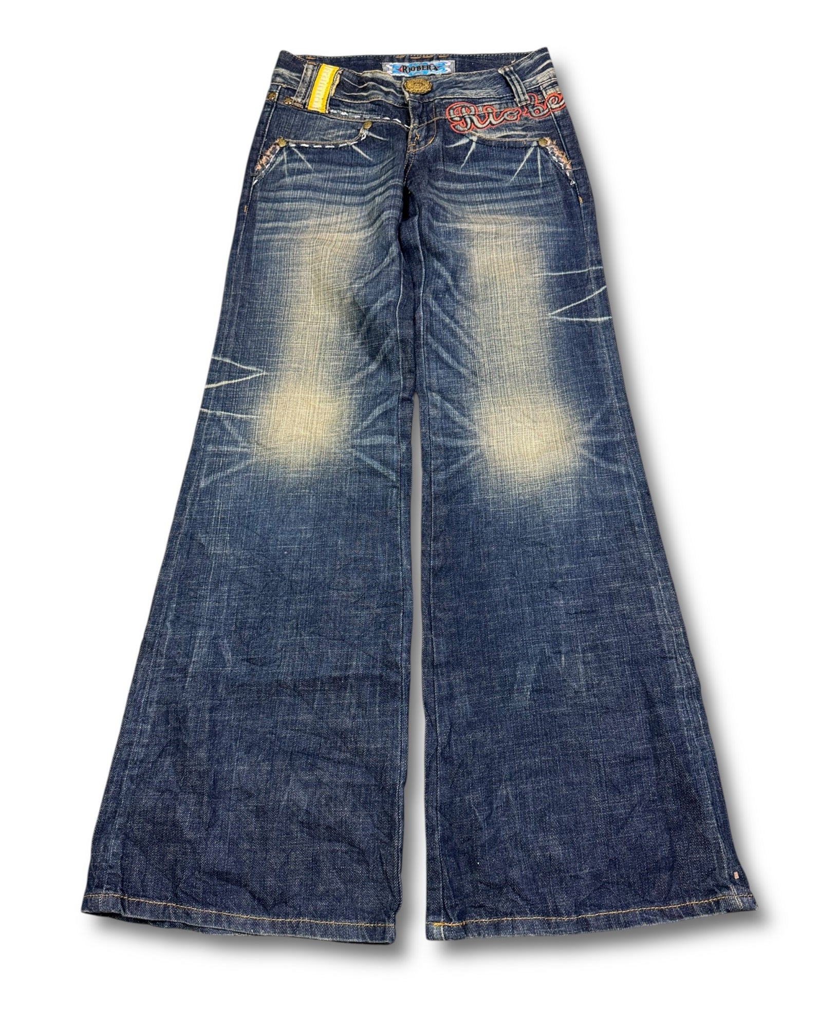 2000's Riobera Japanese Archive Low Waist/Flared Jeans Women's *very rare 28x30 (S)