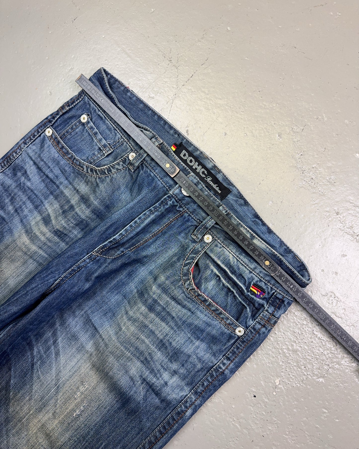 2000's Dohc Jeans Revolution Hip Hop Baggy Jeans *rare 36x34 (XL)