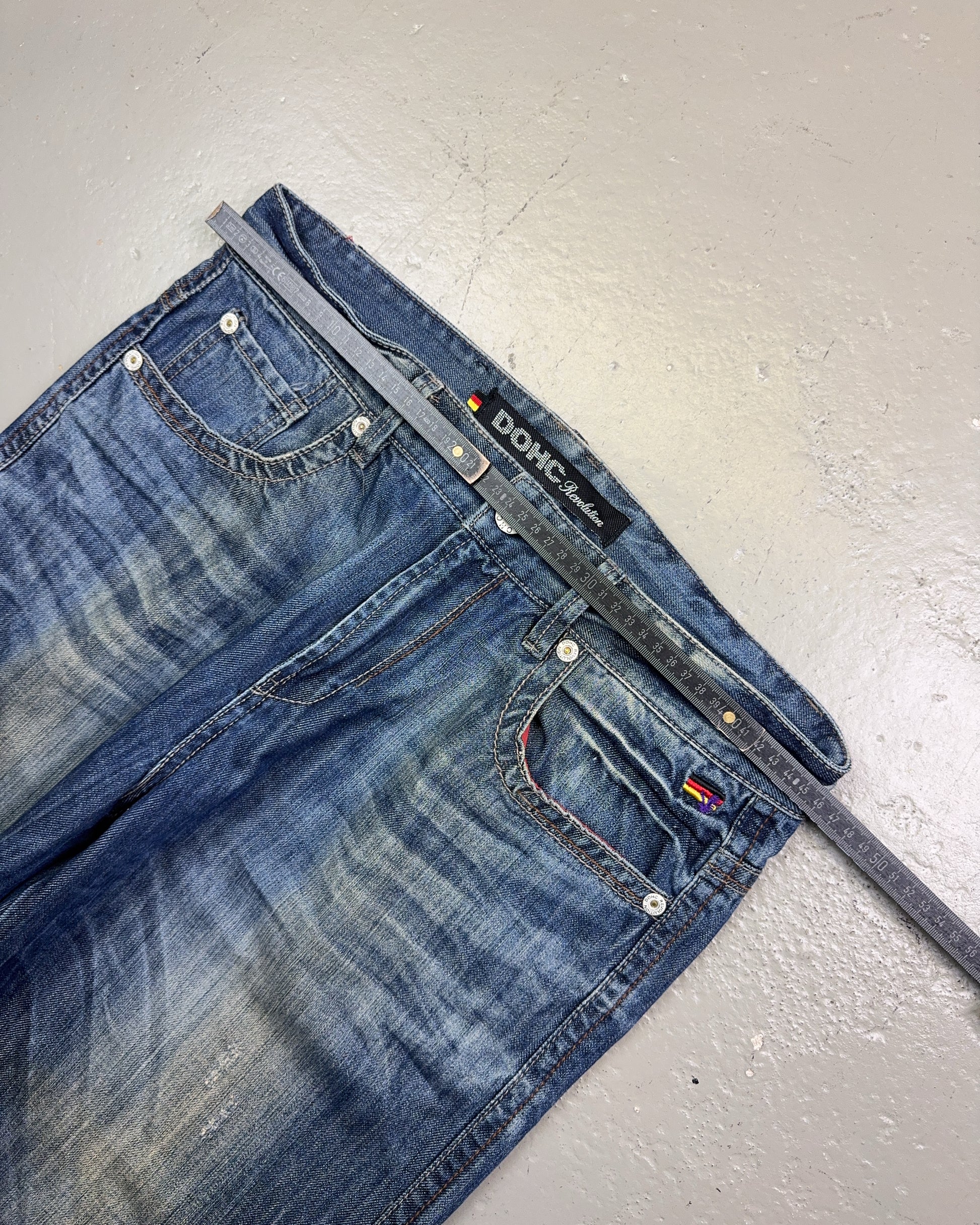 2000's Dohc Jeans Revolution Hip Hop Baggy Jeans *rare 36x34 (XL)