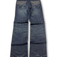 2000's Mechanic Ground Straight/Baggy Japanese Jeans *rare 30x30 (M)