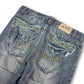 2000's Air Blue Baggy Japanese Jeans *very rare 34x28 (L)
