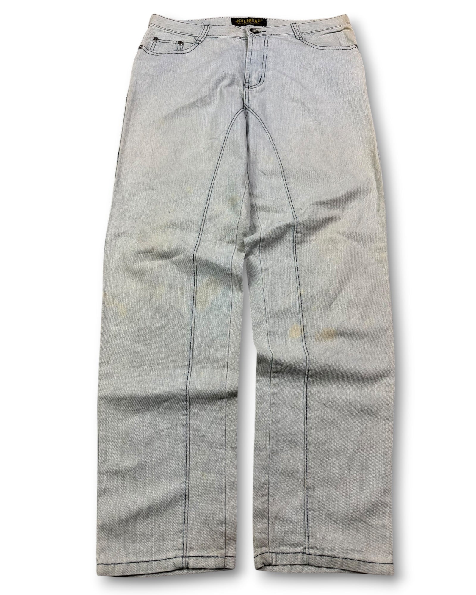 2000's Uniquan Straight/Baggy Japanese Jeans *rare 34x32 (L)