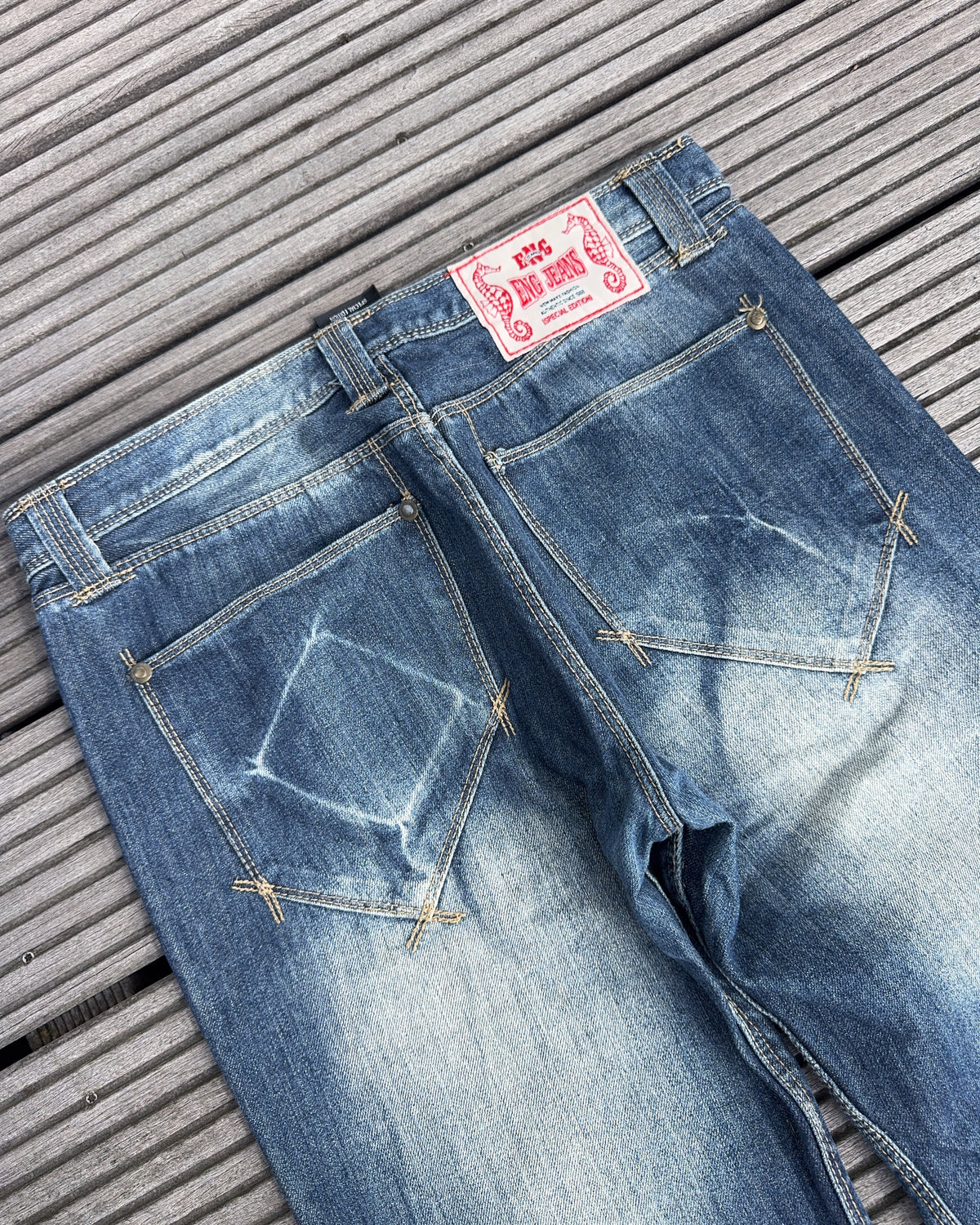 2000's Eng Japanese Straight/Baggy Jeans *very rare 32x32 (M)