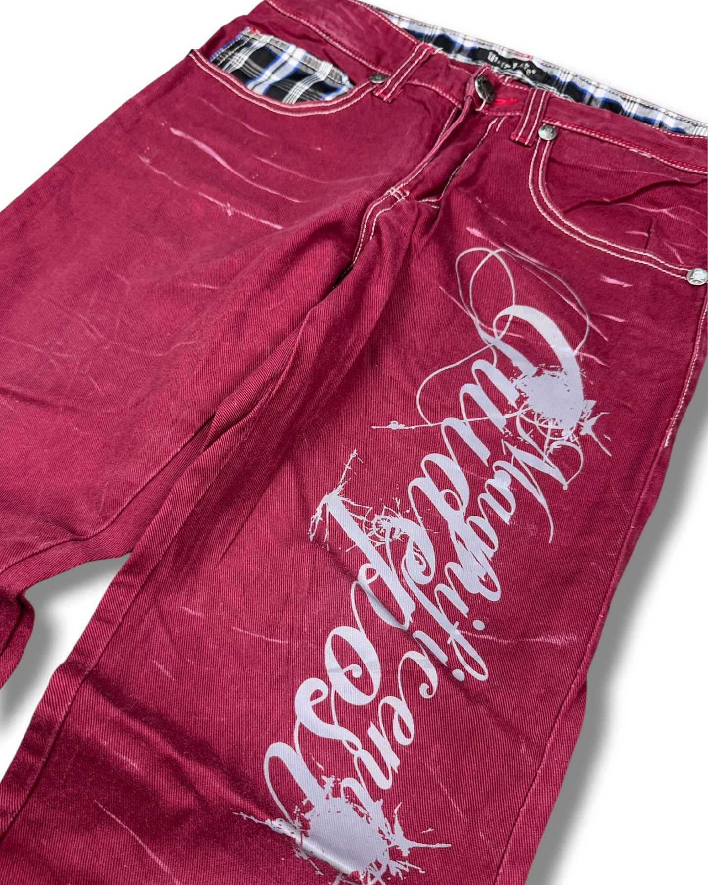 2000's Wild Life Hip-hop Straight/Baggy Jeans *rare 30x30 (M)