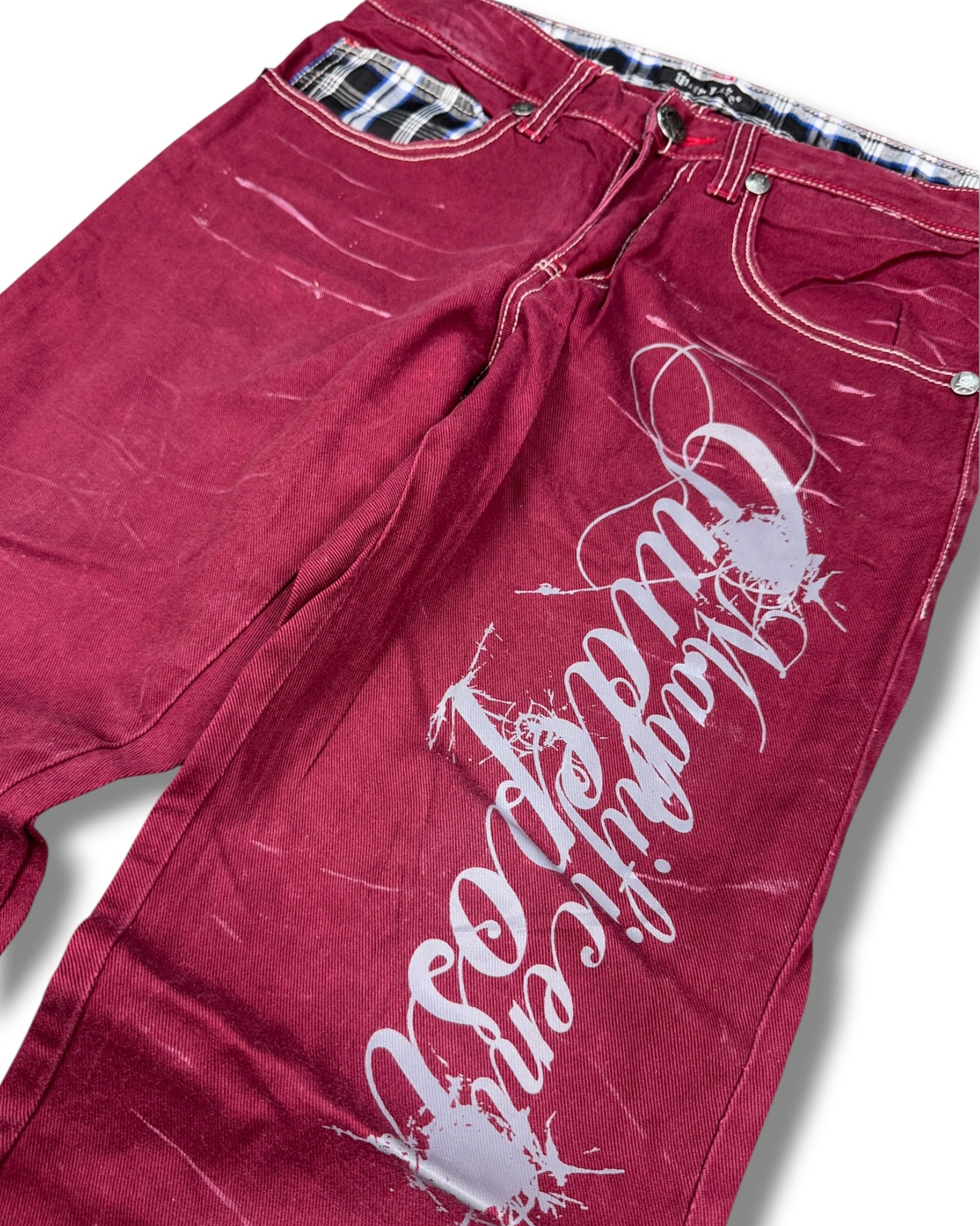 2000's Wild Life Hip-hop Straight/Baggy Jeans *rare 30x30 (M)